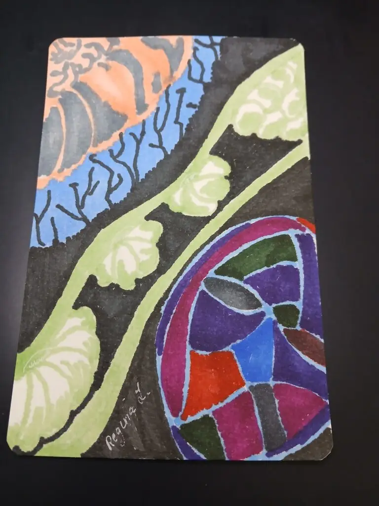 Artistic expression of what depression feels like to Regina L of Reginacreates.com