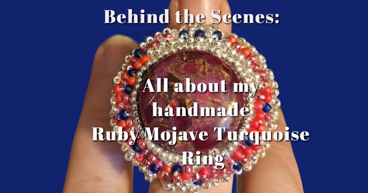 All about my handmade Ruby Mojave Turquoise Ring